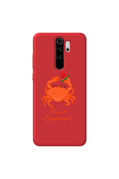 Other Xiaomi Redmi Note 8 Pro Hello Summer! Red Colored Silicone TPU Θήκη