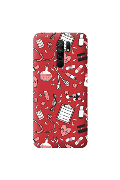 Other Xiaomi Redmi 9 Laboratory Red Colored Silicone TPU Θήκη