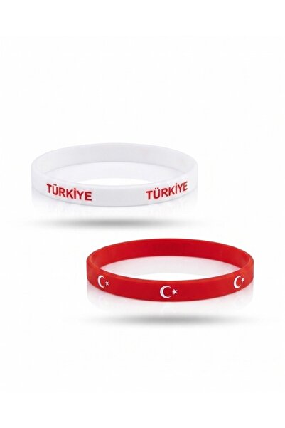 FERİHA DESING Türkiye Milli Takım Taraftar Bilekliği Ay Yıldız Detaylı Esnek ...