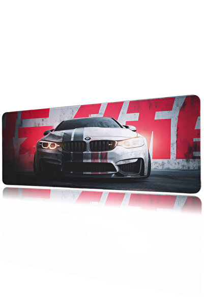 Halura Bmw Car 40X90 Patterned Digital Printed Gamer Mousepad XXL with Non-Sl...