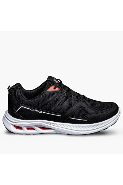 GT Ayakkabı 6.5 cm Height Increasing Hidden Heel Black White Men's Sports Sho...