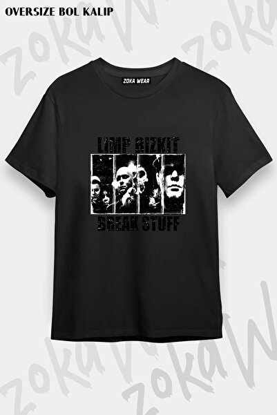 ZOKAWEAR Μπλουζάκι Unisex Loose Fit με στάμπα Limp Bizkit v10