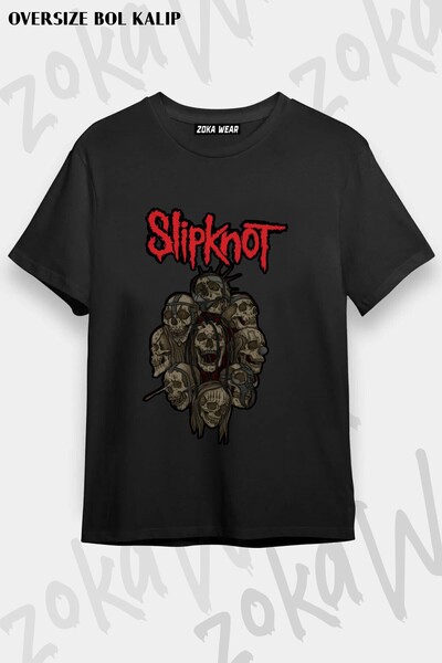 ZOKAWEAR Μπλουζάκι Unisex Loose Fit με στάμπα Slipknot v38