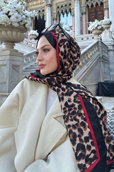 shalya scrafs Polka Dot Elegant Leopard Voile Silk Shawl Accessory Shoulder S...