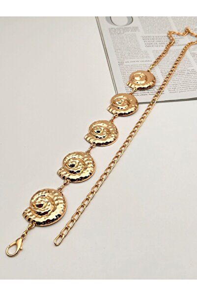 MODAM HİFA Gold Chain Belt Dress Belt Shirt Belt Coat Belt
