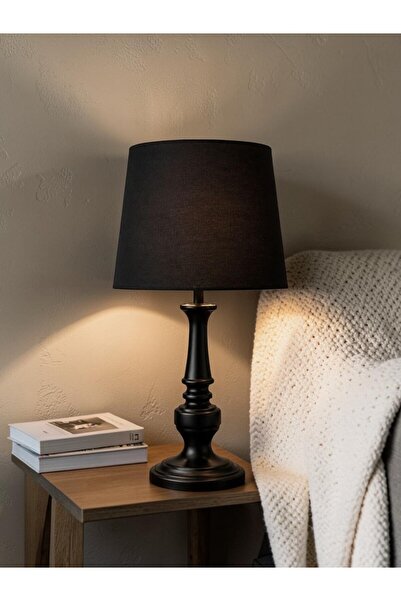 sahal aloula Luxurious Black Table Lamp Warm Lighting for Bedrooms and Living...