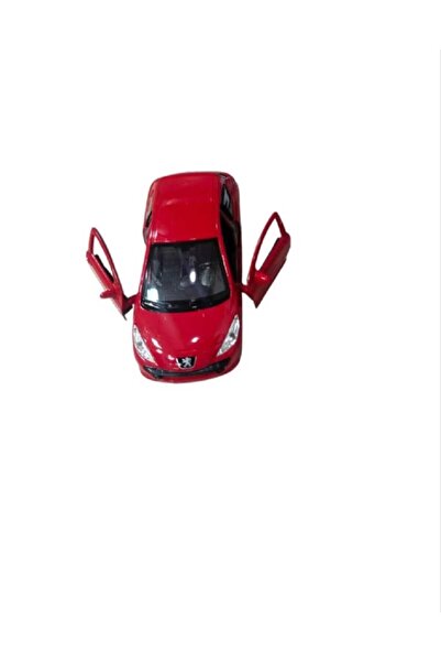 TOPROCKSTORE Peugeut 207 1:38 Model Metal Car 3700 Toy Car Red