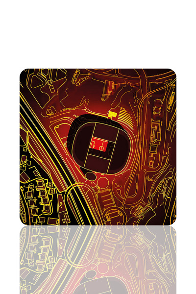 BLS 30x30 cm Mousepad pentru gaming de dimensiuni medii, cu bază anti-aluneca...