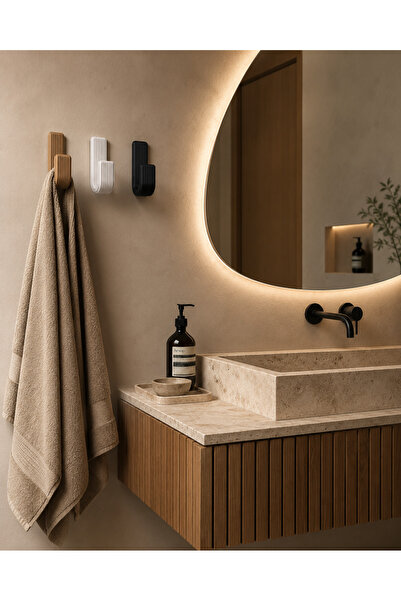 RMR Premium Yapışkanlı Duvar Askılığı Delmesiz Havlu Askısı Banyo Mutfak Antr...