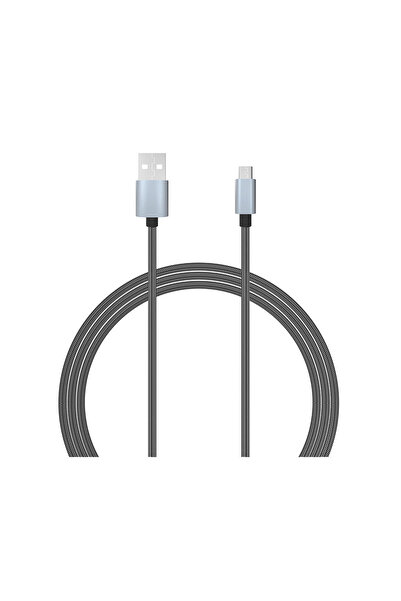 lemontti Cablu MicroUSB USB Gri 1.5m (impletitura textila)
