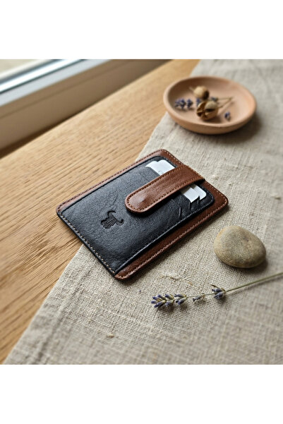 PASSTELL 100% Genuine Leather Trendy Model Credit Card Holder and Wallet