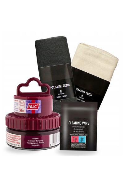 Palc Set de ingrijire a incaltamintei, crema de pantofi, 50ml, servetel pentr...