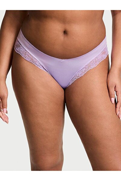 Victoria's Secret Gül Dantelli Derin Bacak Kesim Cheeky Külot