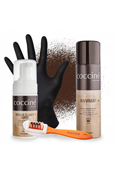 Coccine Set de ingrijire pentru piele intoarsa si nubuc, Coccine, 4-in-1, 100...