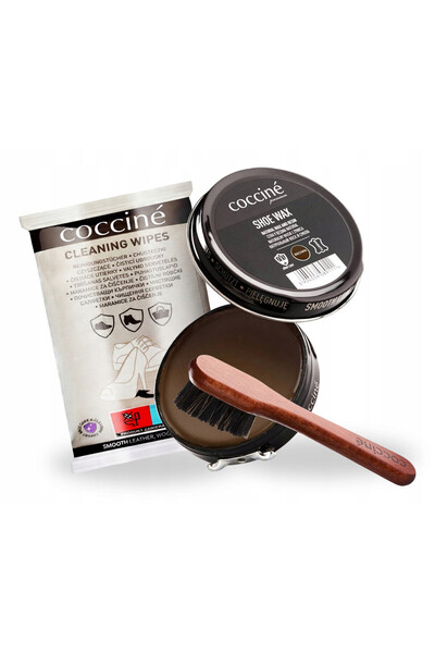 Coccine Set de ingrijire a incaltamintei, Coccine, crema de pantofi maro 40 m...