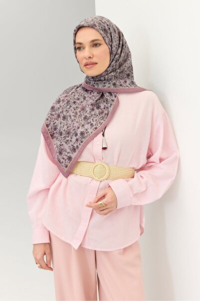 Silk Home وشاح فيلورا مودرن فلورا لافندر 90x90