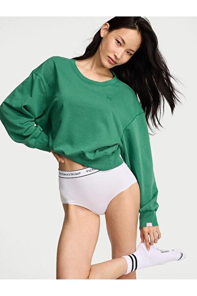 Victoria's Secret Obsessed Yuvarlak Yaka Crop Sweatshirt