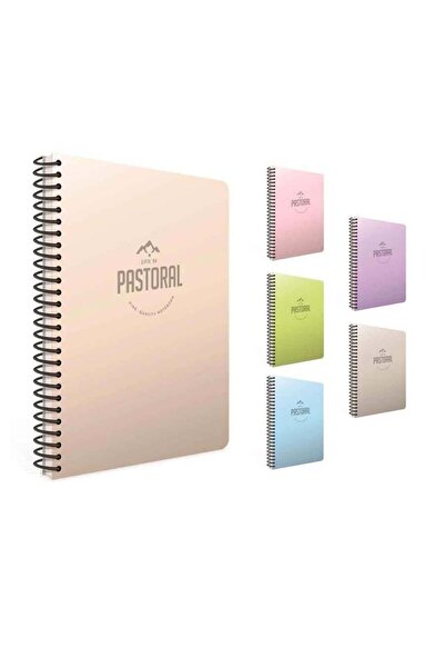 Gıpta Pastoral Spiral PP Cover Notebook (17*24) 60 Sheets (Striped)