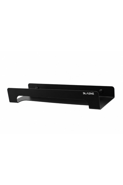 Blaene Lifetime Stainless Steel No Drilling Mounting Adhesive and Screw Rack Bathroom Towel Holder Matte Black- Bth-005
