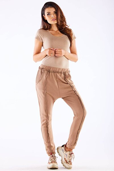 Infinite You Pantaloni dama InfiniteYou, bumbac, bej, S/M INTL