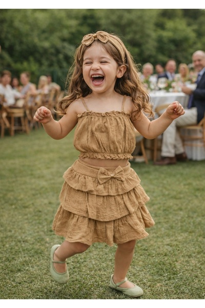MelzBaby Saç Bantlı Alt Üst Takım
