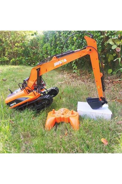Huina 1551 1/14 Metal Kovalı Uzun Kol RC Ekskavatör Paletli Kepçe Kazıcı 15CH