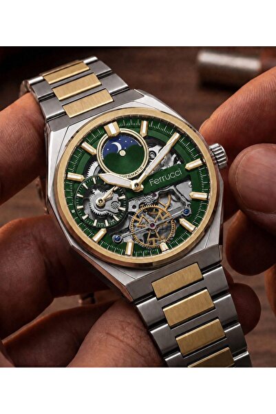 Ferrucci Automatic Steel Cord 3 Atm Water Resistant Special Design Men's Wris...
