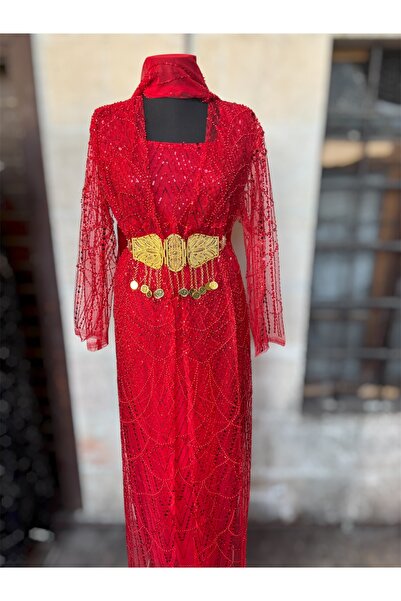 MODA Yöresel Taşlı Abiye Kaftan Şal Ve Kemer Dahil