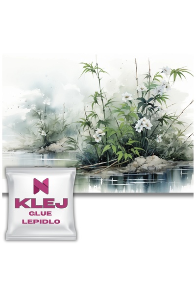 Naklejkomania Fototapet Modern Cu Lac, Frunze Si Plante, Tapet De Perete 260x390