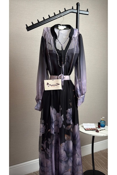 Habiba "Orchid Evening" Dress - a Dreamy Elegance That Blooms with Every Step