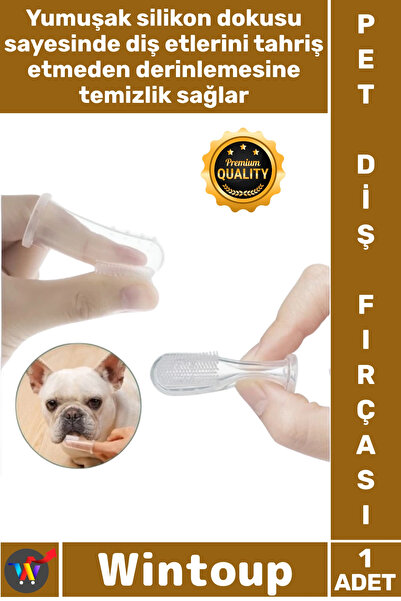 Wintoup # Toothbrush Cat Dog Transparent Silicone Anti-Tartar Stylish Animal ...