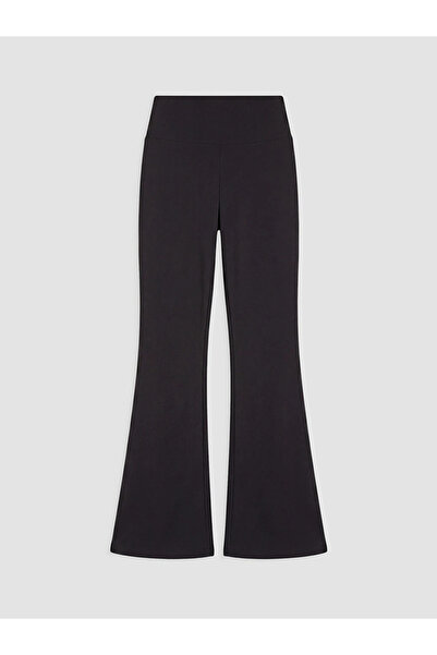 LC Waikiki Black Spanish Flare Women's Sports Leggings