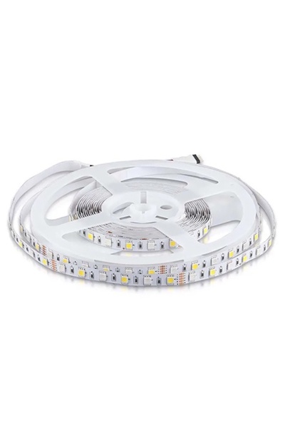 V-TAC Kit bandă LED SMD5050 RGB+Alb Rece 6000K, 60 LED-uri/m, IP20, 5m