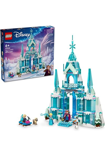 LEGO Disney Frozen Elsa’s Ice Palace Building Set, Princess Castle with Anna ...