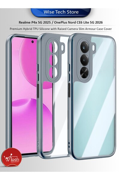 Wtech Realme P4x 5G 2025 / OnePlus Nord CE6 Lite 5G 2026 Premium Hybrid TPU S...