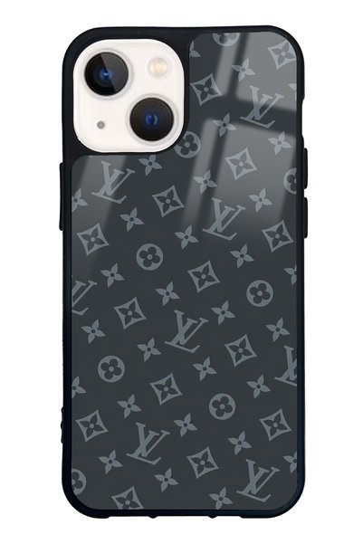 Spoyi iPhone 13 Mini Gray Lv Design Glossy Phone Case