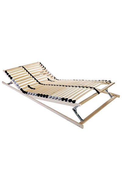 vidaxl Bază cu lamele Manual Maro 80 x 190 cm Lemn de fag masiv