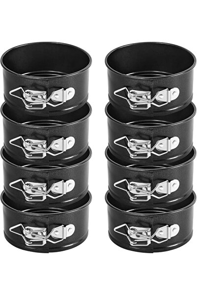 The Bros 8 Pack 4-Inch Mini Springform Pans with Removable Bottom