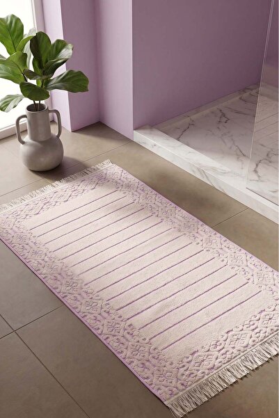 Rivaİstanbul Aflora Lilac 100% Cotton Foot Towel - 60X130 cm