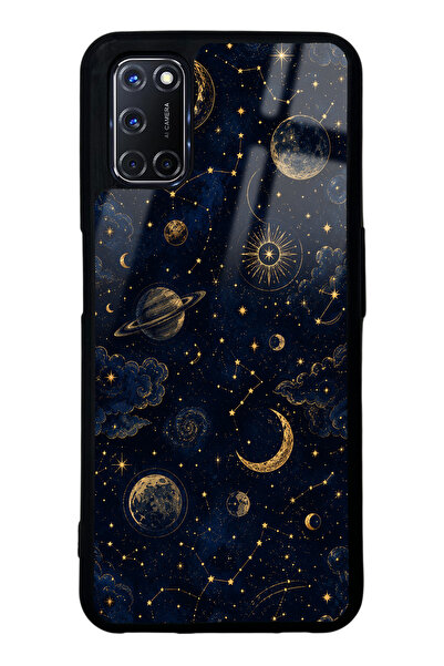 Spoyi Oppo A52 Celestial Night Tasarımlı Glossy Telefon Kılıfı