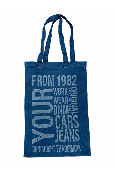 Hunt Tactical Mavi Denim Bez Çanta Tote Bag | Plaj Çantası | Günlük Omuz Çant...