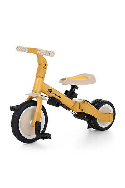 Petite&Mars Tricicletă multifuncțională Turbo 5în1 - Ocru intens