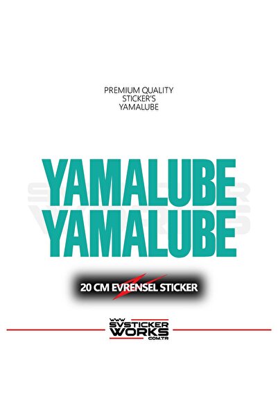 ARONA Yamalube Sticker Universal Compatible with All Surfaces 20 cm 2 Pcs