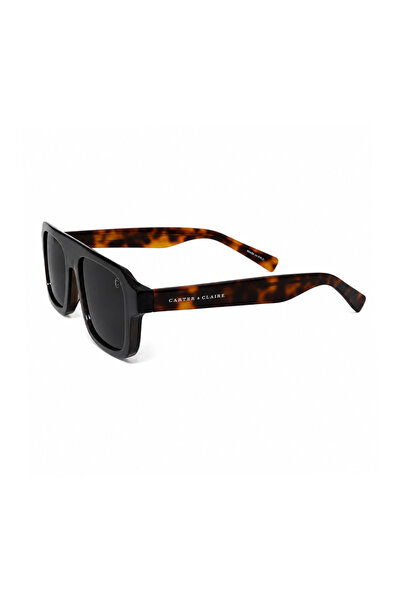 CARTER & CLAIRE Black Tortoise UV400 Men’s Rectangular Sunglasses Lightweight...