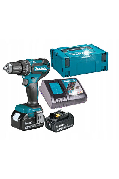 MAKİTAMİ Mașină de găurit și înșurubat cu impact, cu acumulator, 18V, 2*3Ah, ...