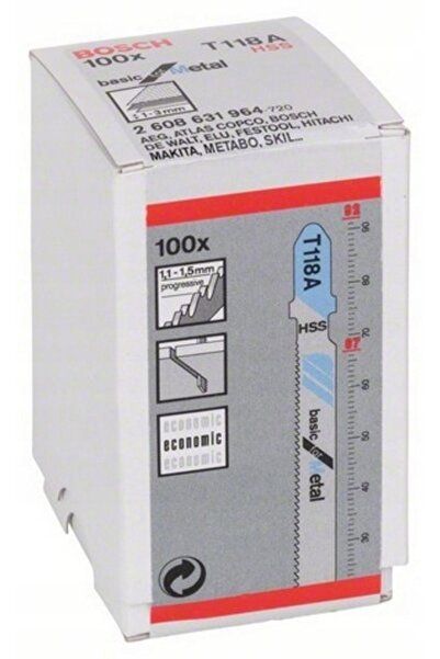 Bosch Lamă de ferăstrău T 118 A