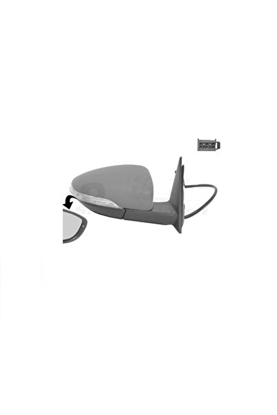 RapidAuto Oglinda exterioara Volkswagen Beetle (5c1), 10.2011-, Dreapta, regl...