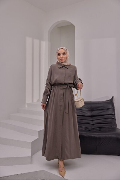 Bwest فستان - من فرو المنك
