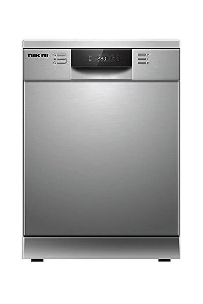 Nikai Dishwasher 14 Place, 8 Programs, 10 L NDW4114N1SS Silver