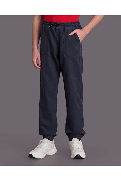 REDTAG Senior Boys Navy Denim Joggers